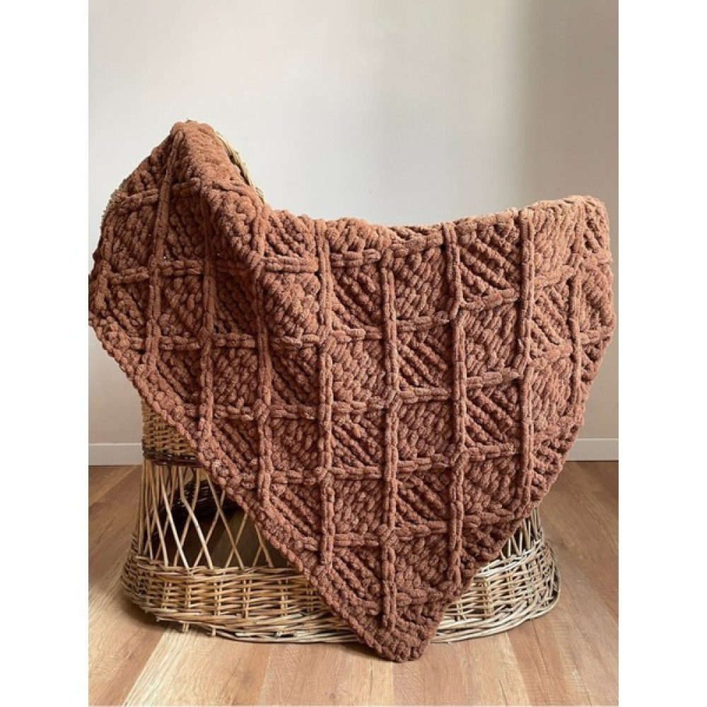 Tekno Trust 100 x 100 El Örgüsü Bebek Battaniyesi Alize Puffy Polyester Kahverengi Bebek Battaniyesi Fiyatı