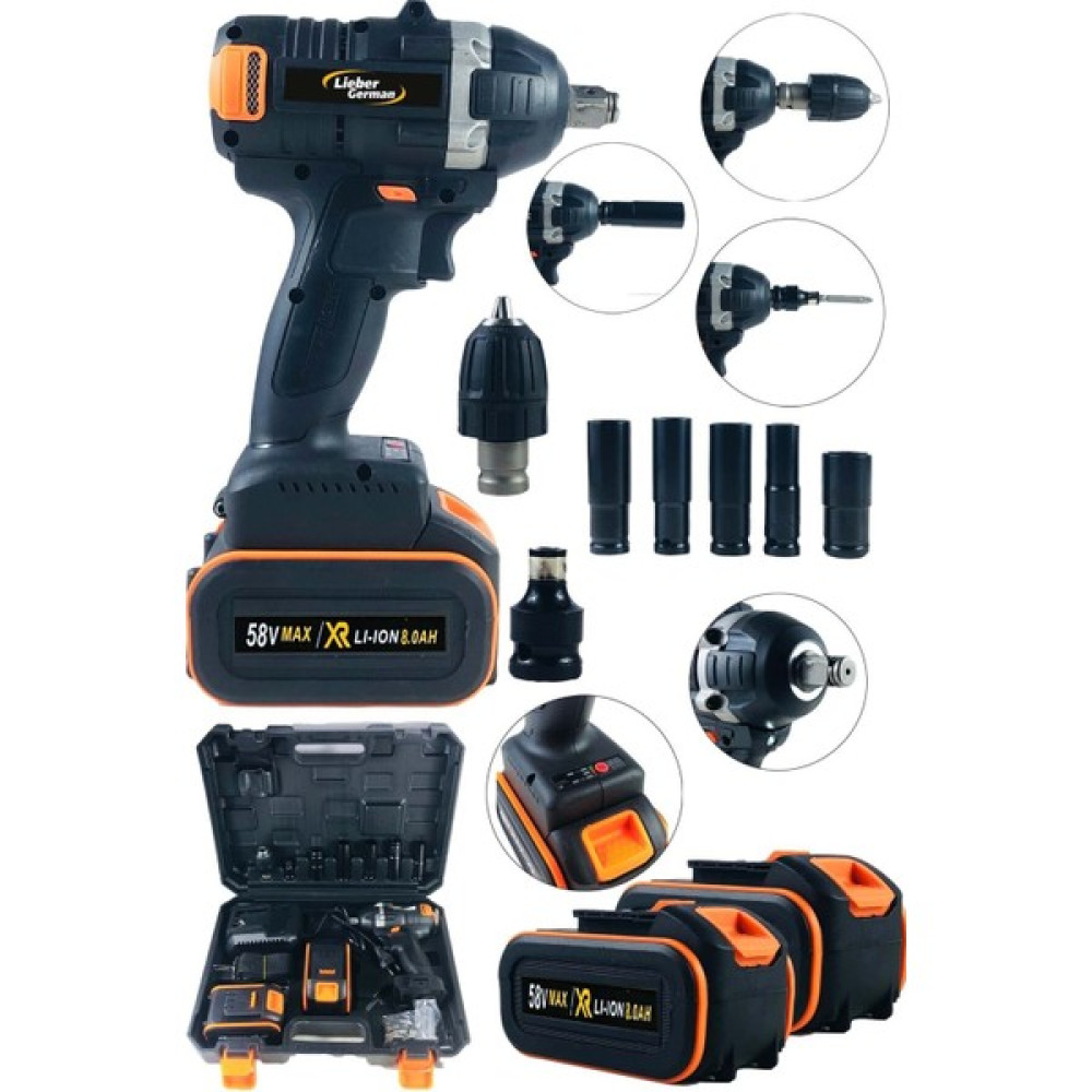 Tekno Trust 128V 12 Ah Kömürsüz Motor Tam Profesyonel Torklu Matkap Vidalama Şarjlı Somun Sökme Makinesii Somun Sıkma Makinesi Fiyatı