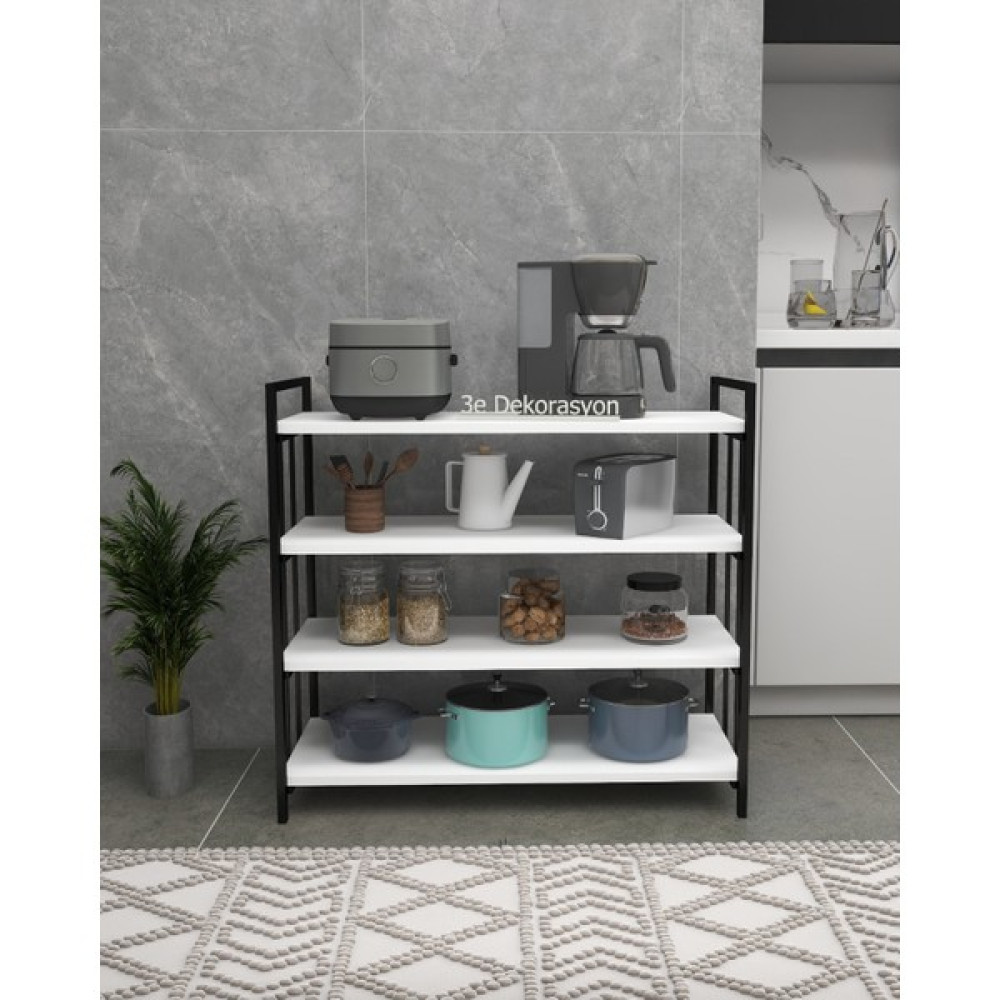 Tekno Trust 30 cm Mutfak Dolabı Raflı Kiler Dolabı Çok Amaçlı Düzenleyici Ayakkabılık Kahve Köşesi Mdf 118 cm M - Beyaz - 0 Gardrop & Dolap Fiyatı