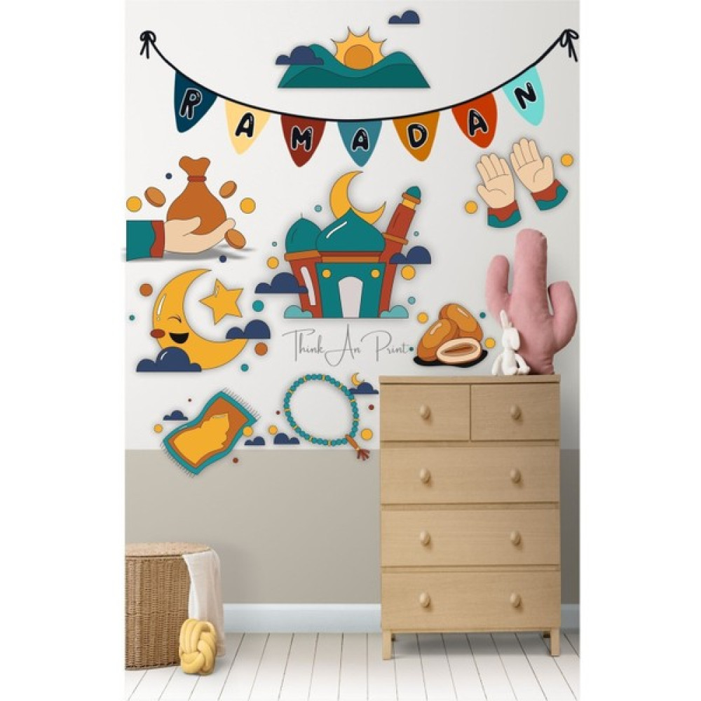 Tekno Trust 5+ Ramazan Ayı Temalı Cam Duvar Süsleri Hoşgeldin Ramazan Sticker Ramadan Eid Ramadan Mubarak Çok R - 1 x 5 cm - 118 x 56 cm Duvar Stickerı Fiyatı