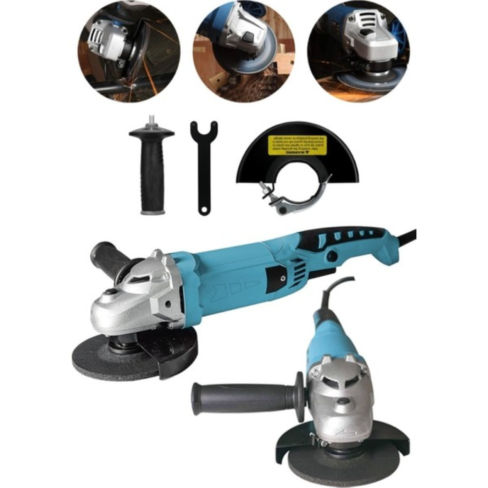 Tekno Trust Alman 3000W 6 Kademe Devir Ayarlı Çift Metal Dişli Şanzuman Demir Metal Kesme Taşlama Makinesi 125MM - 0 Taşlama Makinesi Fiyatı