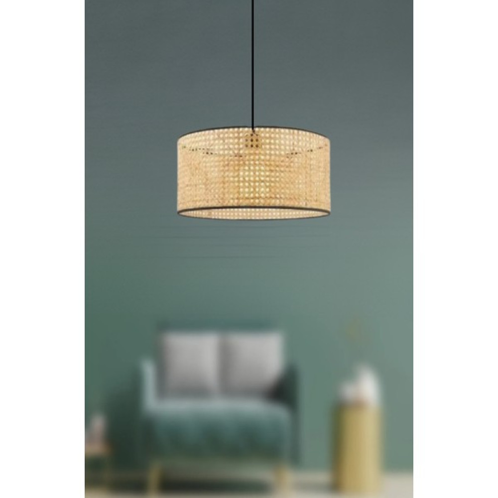 Tekno Trust Çok Renkli Orijinal Hazeran Rattan Salon Mutfak Kış Bahçesi Sarkıt Modern Avize E27 1 Salon / Oturm Avize Fiyatı
