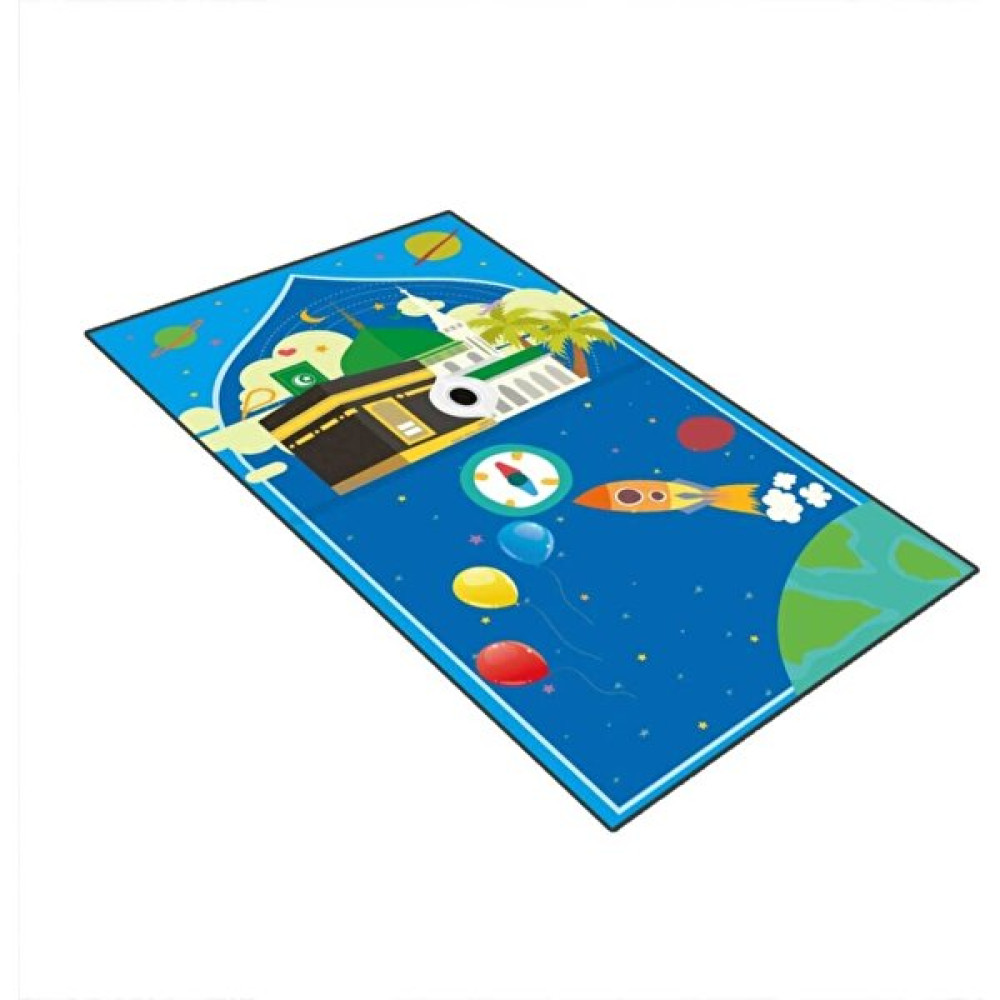 Tekno Trust Dot Çocuk Seccadesi / Keçe Seccade / Çocuk Namazlık / Makinada Yıkanabilir Mavi Seccade / Sevimli N - 10 x 70 cm Seccade Fiyatı