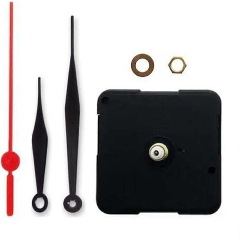 Tekno Trust Duvar Saat Mekanizması, Sessiz Akar Mekanizma, 10 mm Şaft, Saat Motoru, Akrep, Yelkovan, Saniye Dekoratif Saat Fiyatı
