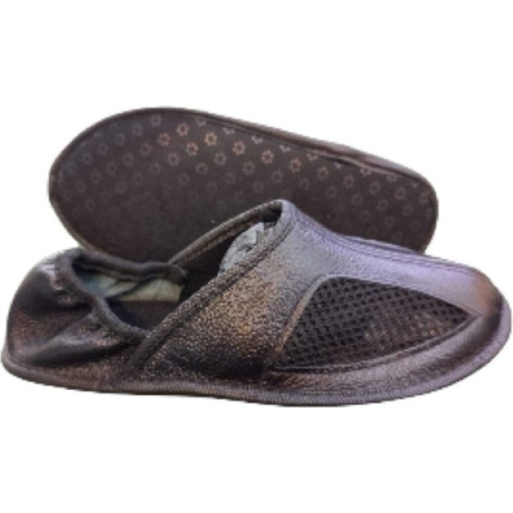 Tekno Trust Düz Unisex Hakiki Deri Comfort Hac ve Umre Tavaf Patıği Cool & Comfort Yok Siyah Hakiki Deri Kısa T Babetler Fiyatı