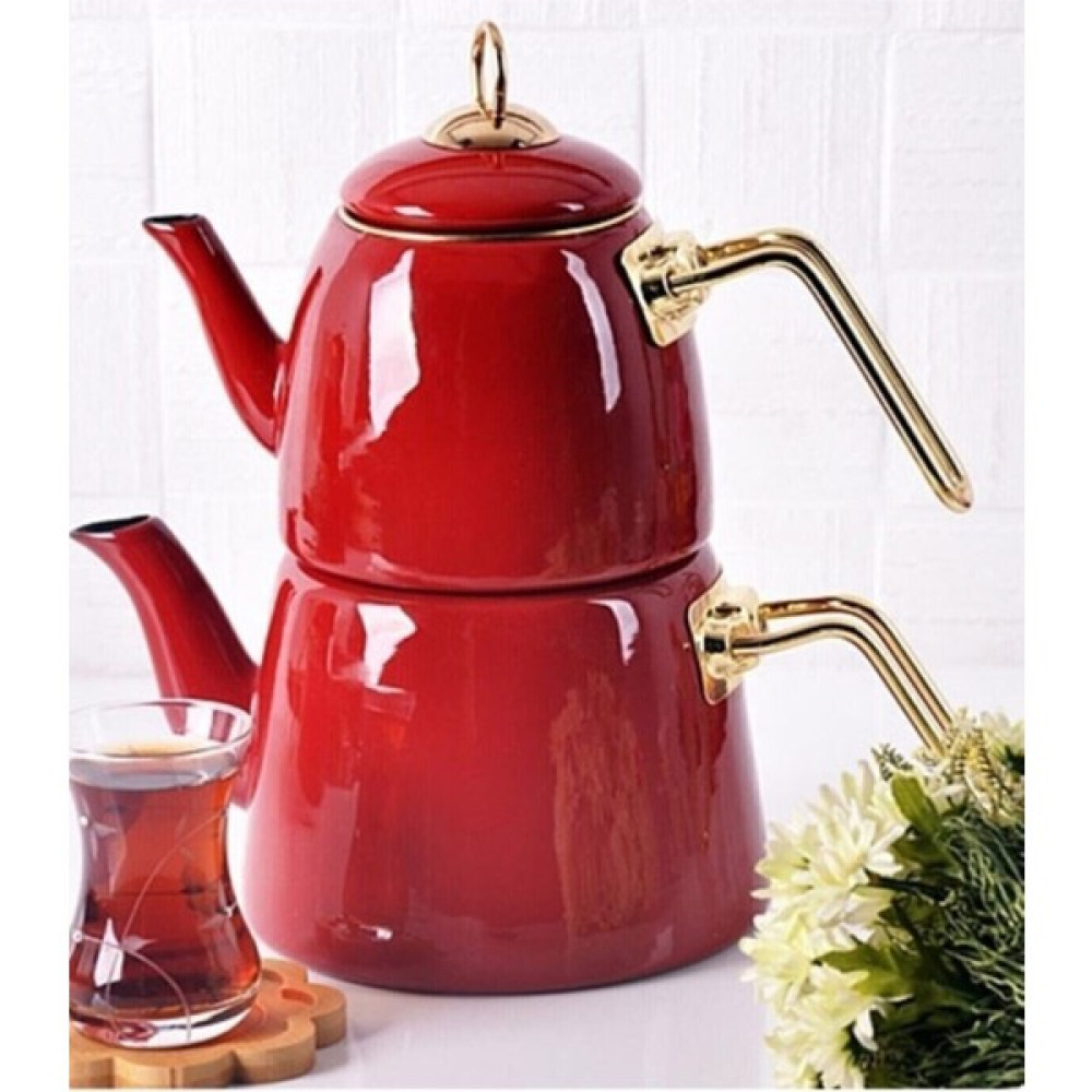 Tekno Trust Elite Emaye Çaydanlık Kırmızı 200463 Red - 0 Çay / Çaydanlık Setleri Fiyatı