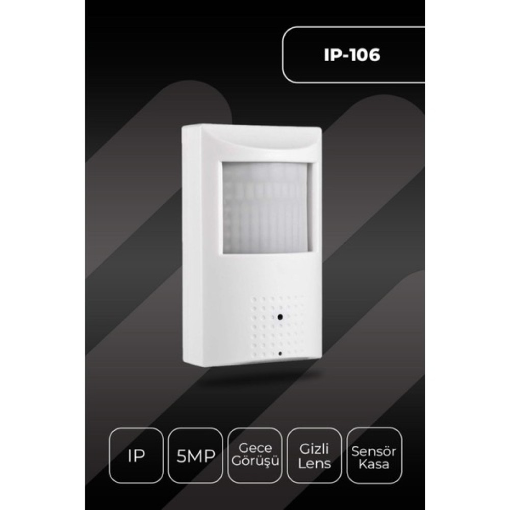 Tekno Trust IP-106S 5mp Ip Sensör Tipi Gizli Seslı Güvenlik Kamerası - 0 Güvenlik Kameraları Fiyatı