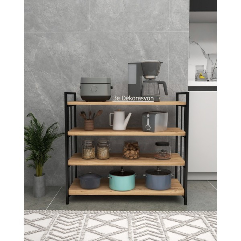 Tekno Trust Klasik Mutfak Dolabı Raflı Kiler Dolabı Çok Amaçlı Düzenleyici Ayakkabılık Kahve Köşesi Mdf 118 cm - Kahverengi - 0 Gardrop & Dolap Fiyatı