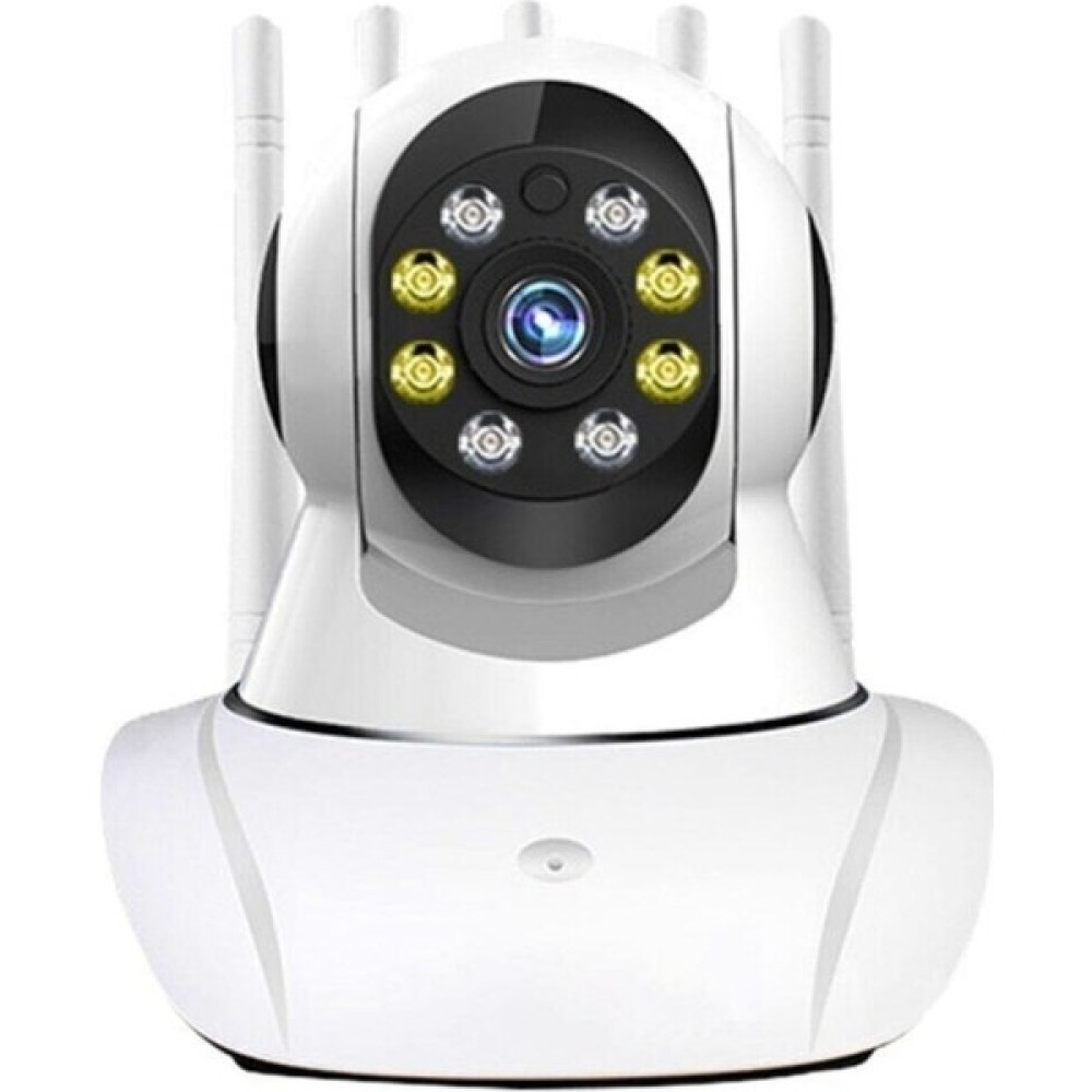 Tekno Trust LED Aydınlatmalı 5 Antenli 360 Motorlu 1080P Wifi Kamera (Yoosee App) - Beyaz Güvenlik Kameraları Fiyatı