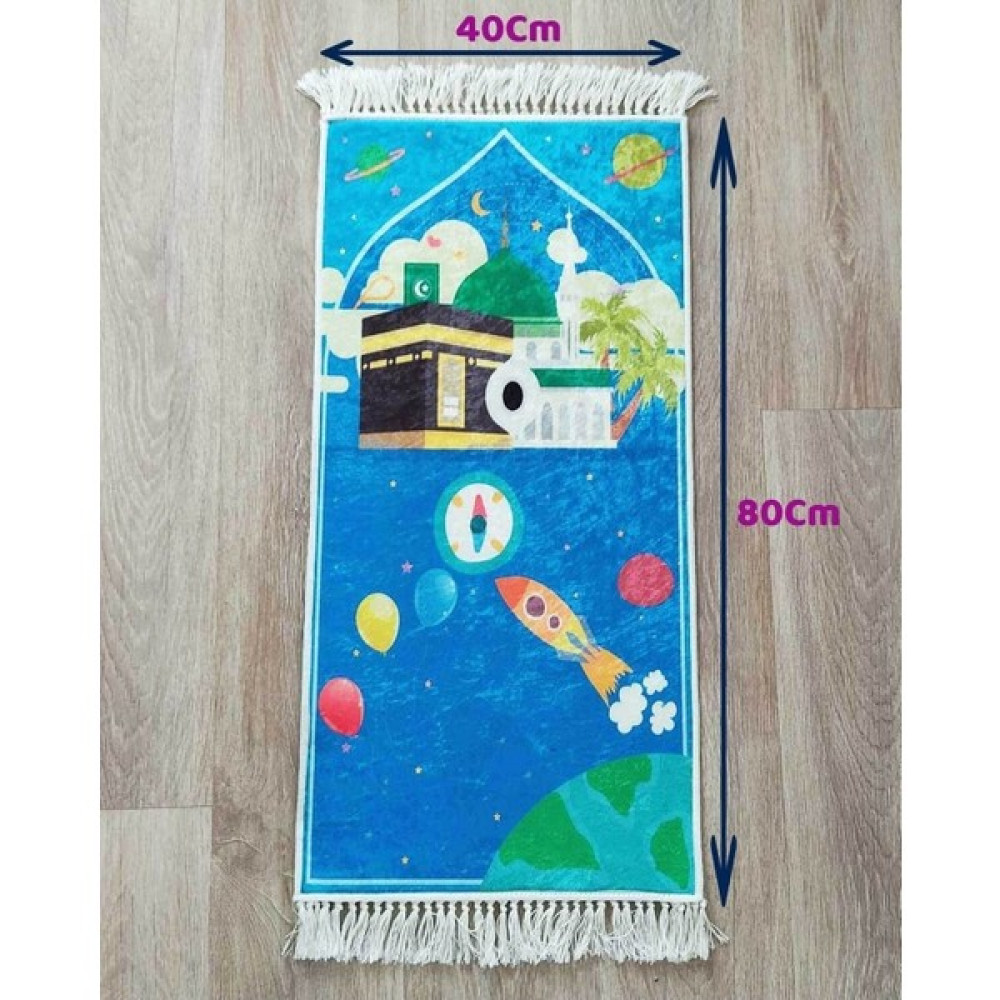 Tekno Trust Mavi Küçük Boy Seccade Mavi Seccade Çocuk Namazlık Cocuklara Seccade Ilk Seccadem Çocuk Seccadesi D - 10 x 70 cm Seccade Fiyatı