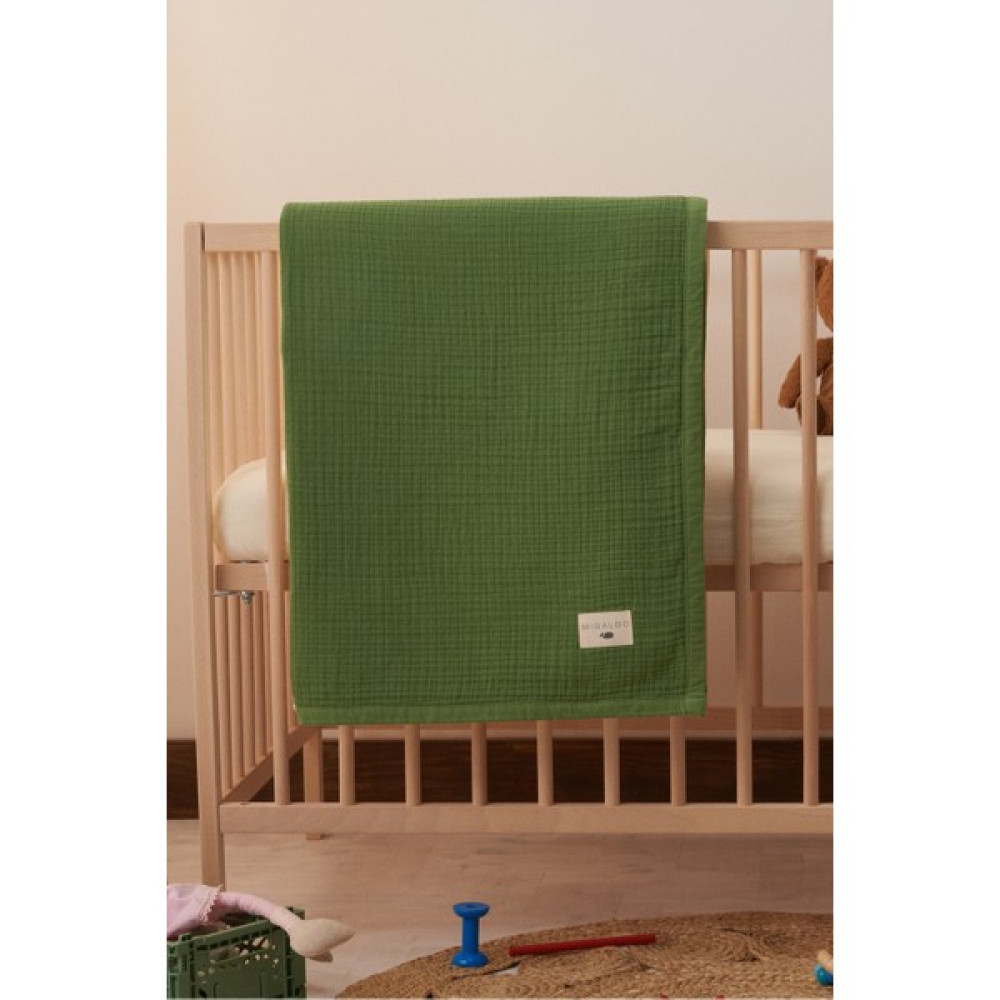 Tekno Trust Pamuklu Müslin Bebek Battaniyesi, 4 Katlı 100% Pamuk Çocuk Müslin Örtü (120X90 Cm) Açık Yeşil Laciv Bebek Battaniyesi Fiyatı