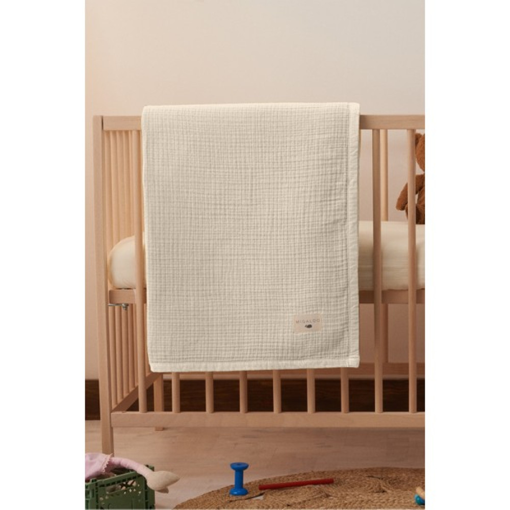Tekno Trust Pamuklu Müslin Bebek Battaniyesi, 4 Katlı 100% Pamuk Çocuk Müslin Örtü (120X90 Cm) Krem Bej Bebek Battaniyesi Fiyatı