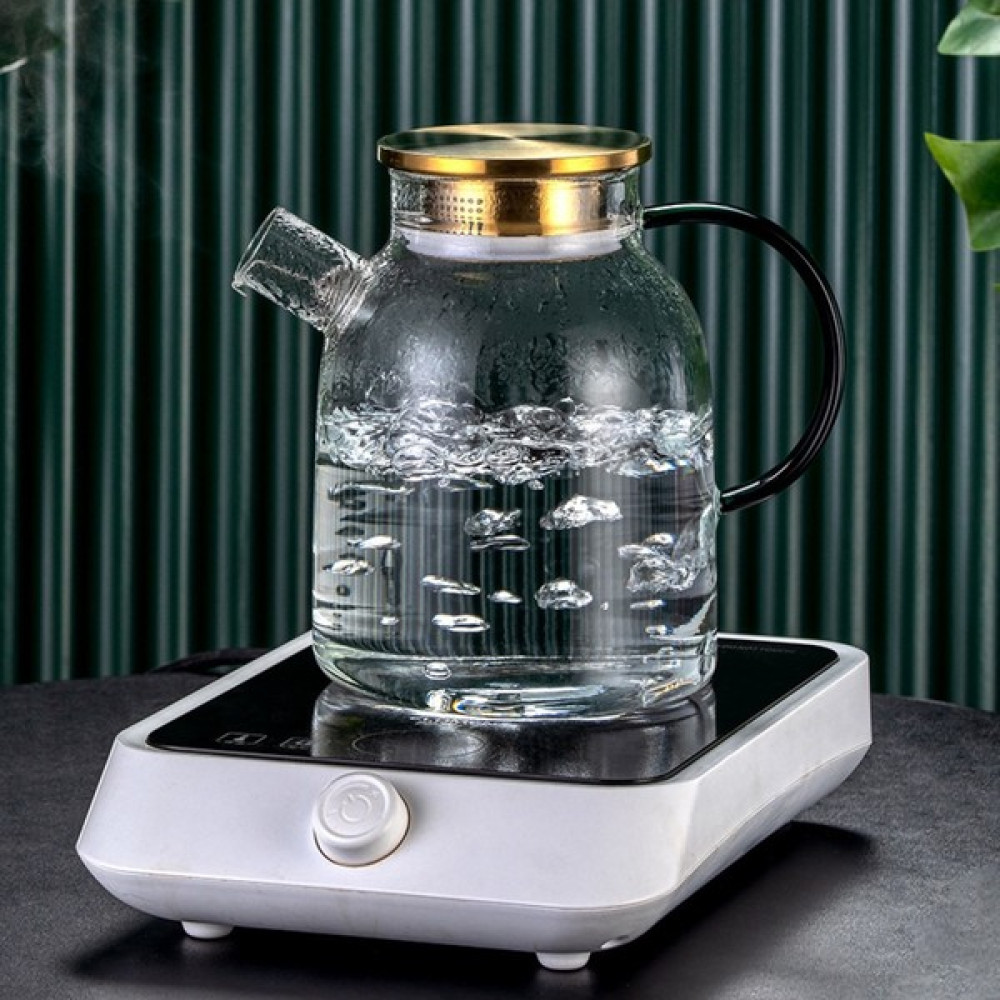 Tekno Trust Pisa 1800 ml Metal Kapaklı Isıya Dayanıklı Cam Bitki Çayı Demliği Cam Sürahi - Turuncu - 0 Çay / Çaydanlık Setleri Fiyatı