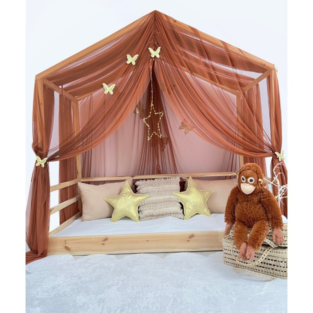 Tekno Trust Polyester Montessori Model 2 Plus Tül Cibinlik Cinnamon(Tarçın) Cibinlik Kahverengi - 0 Bebek Cibinlik Fiyatı