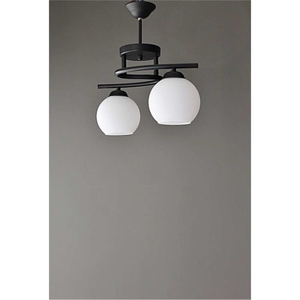 Tekno Trust Siyah Aydınlatma Siyah Beyaz Camlı Salon Oda Poyraz 2 Li Avize Metal 35 - 50 2 E27 45 x 45 Avize Fiyatı
