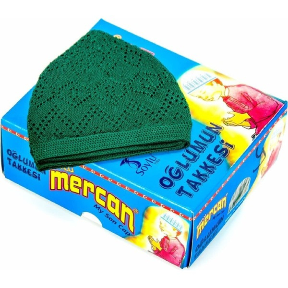 Tekno Trust Yeşil Erkek Namaz Ibadet Çocuk Takkesi - 10 x 70 cm Seccade Fiyatı
