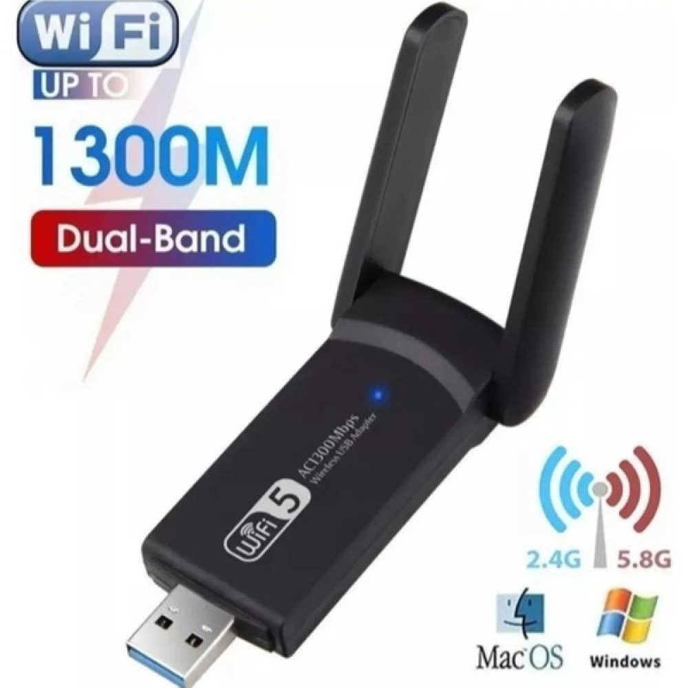 Teknobab AC1300 Mbps Dual Band USB 3.0 Adaptör Kablosuz Wifi Alıcı Wireless Adaptör Fiyatı