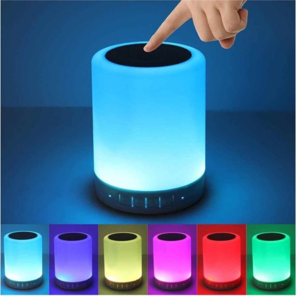 Teknoblog Touch Lamp Oda Lambası Portable Speakser CL-671 Renkli Gece Lambası & Bluetooth Hoparlör Bluetooth Hoparlör Fiyatı