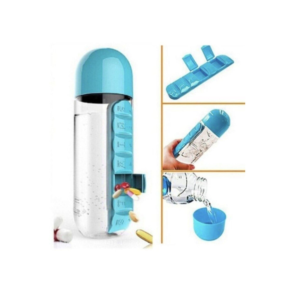 TeknoClass Dahili 7 Günlük Ilaç Organizer Su Şişesi 600 ml Sağlık Fiyatı