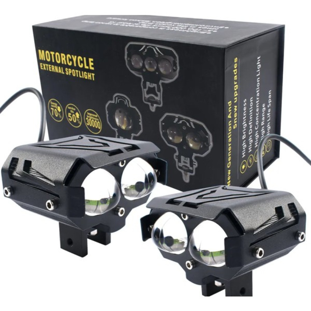 TeknoClub 30W 6000K 24V Özel Gündüz Farı Yardımcı Spot Işın Abs Motosiklet Mini Arka LED Sis/sürüş Işıkları Motorsiklet Lambaları Fiyatı