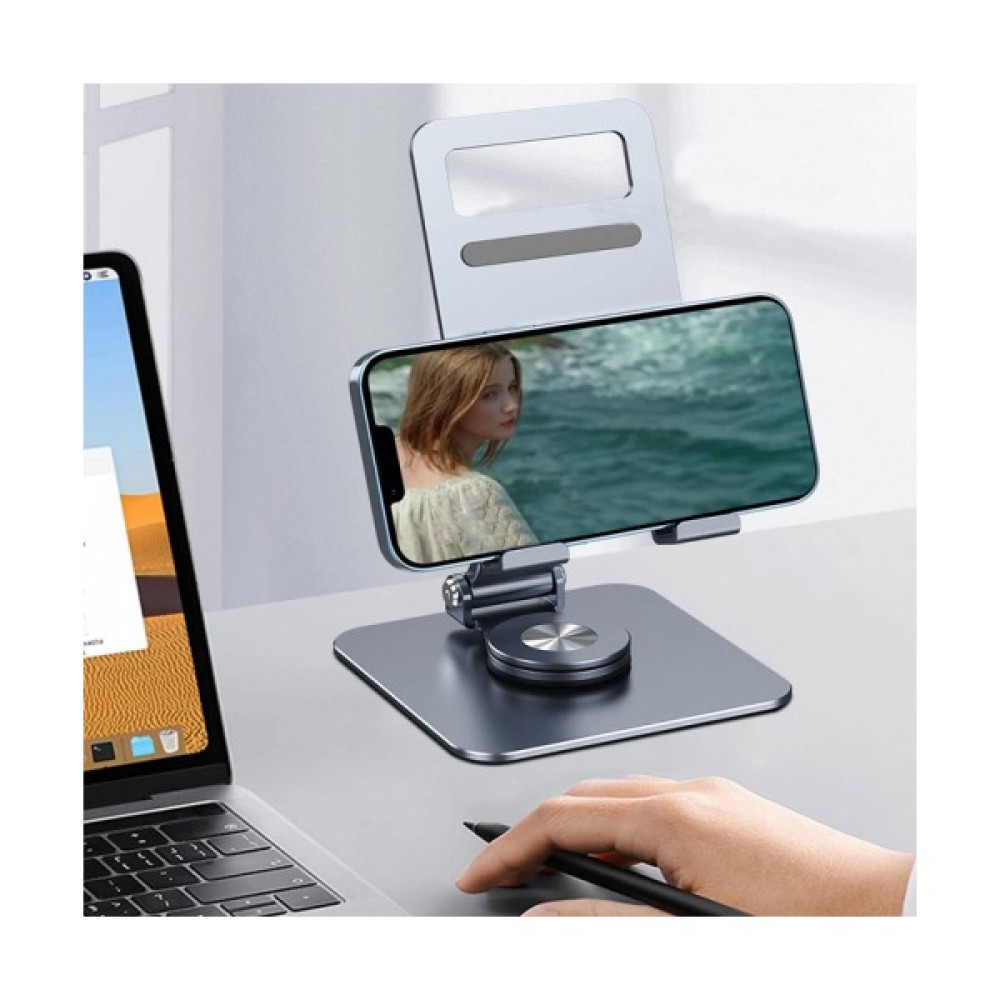 Teknoexpress H5 Ultra Sağlam Alüminyum Döner Stand Katlanır-Kaymaz Telefon-Tablet Tutucu Stand iPad Air-Mini-Pro Uyumlu Tablet Yükseltici Altlığı T... Dizüstü Bilgisayar Aksesuarları Fiyatı