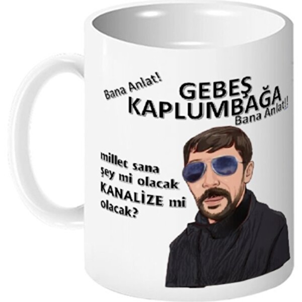 TeknoFinal Bana Anlat Gebeş Kaplumbağa Temalı Kupa Bardak Fincan / Bardak / Kahve Takımı Fiyatı