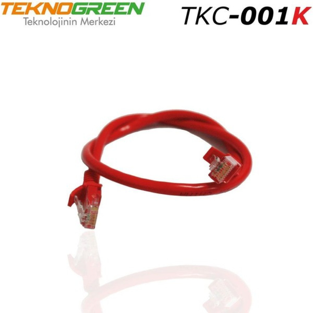 Teknogreen Teknogreen TKC-001K 1m Cat6 Ethernet Kablosu Kırmızı Oto Boyaları Fiyatı