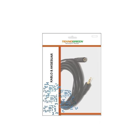 Teknogreen TKS-005G 5 m 3.5 mm Stereo Uzatma Kablo Ses Kablosu Fiyatı