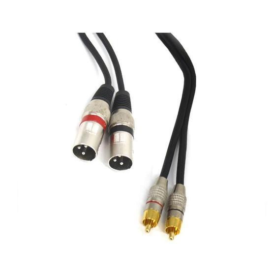 Teknogreen TKS-1105 2xXLR Erkek 2x3.5 mm Stereo Erkek 5 m Kablo