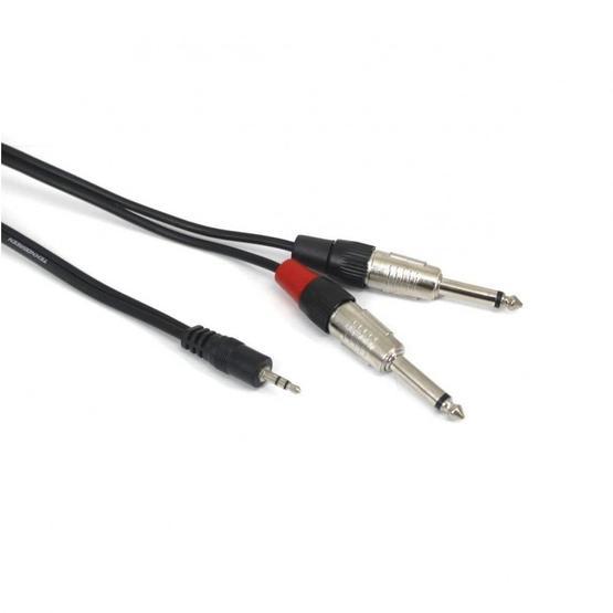 Teknogreen TKS-203 2x6.3 mm Mono Erkek 3.5mm Stereo 3 m Kablo Ses Kablosu Fiyatı