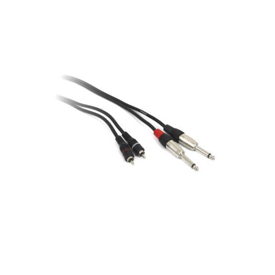 Teknogreen TKS-905 2x6.3 mm Mono Erkek 2xRca Erkek 5 m Kablo