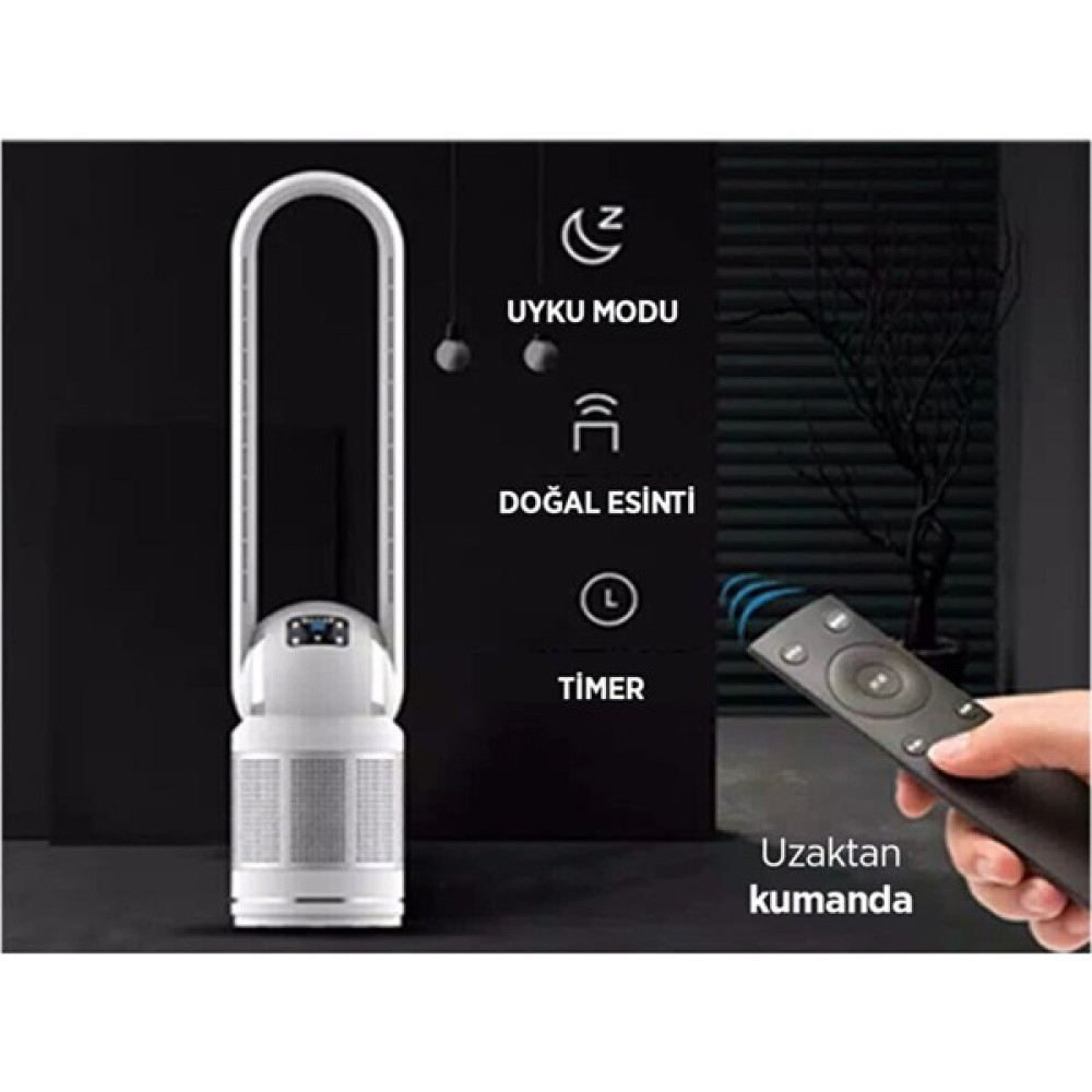 Teknojen Pure Air Hava Temizleme Cihazı Hava Temizleyici Fanı Hepa Filtre Sistemi - Beyaz Hava Temizleme - Nemlendirme Cihazları Fiyatı