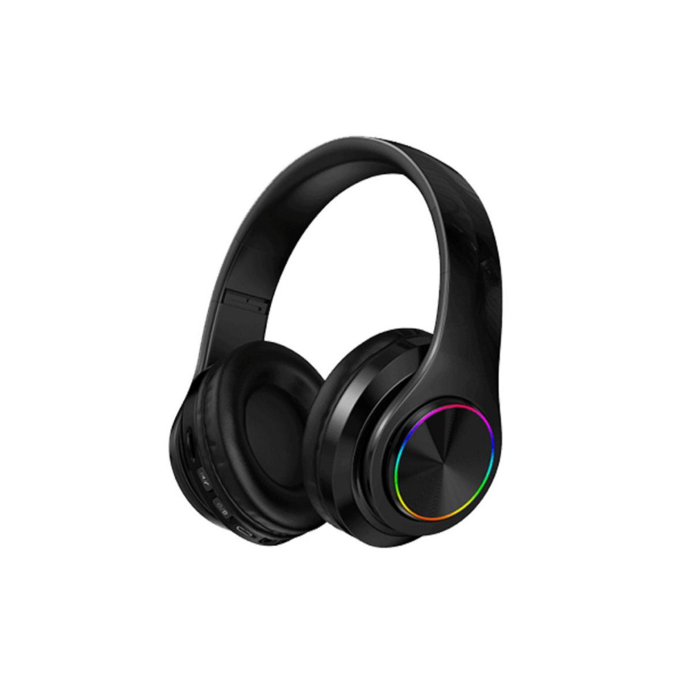 Teknoloji Gelsin Kablosuz Kulaklık Bluetooth Mikrofonlu Kulaküstü Kulaklık Led Işıklı Katlanabilir Siyah Kulak Üstü Kulaklık Fiyatı