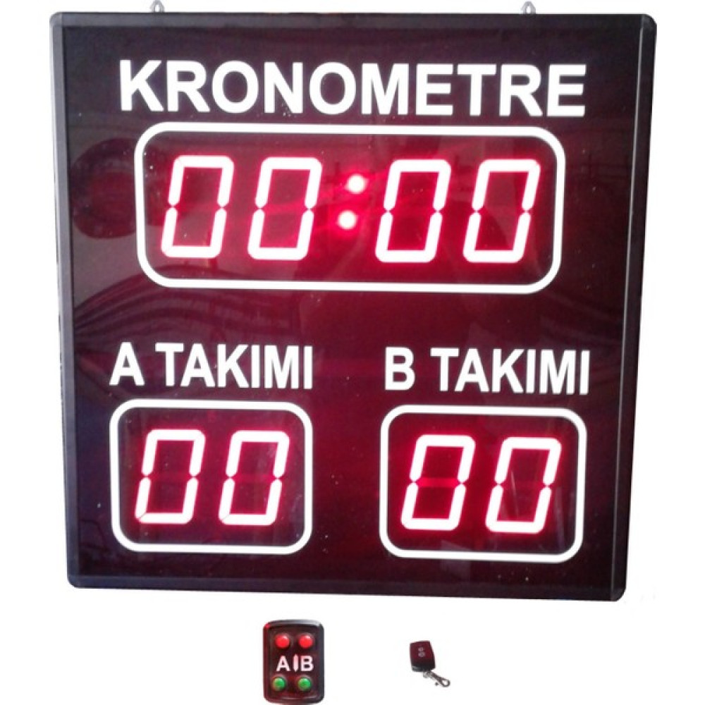 Teknomerkez Halı Saha Skorbord (Scoreboard) Sistemi Kasa Ölçüsü: 60X60 cm Oto Boyaları Fiyatı