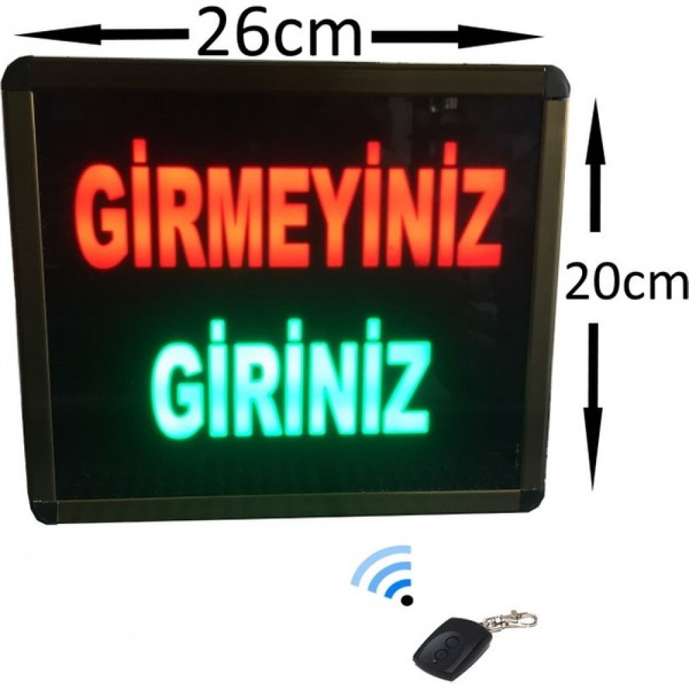 Teknomerkez Kumandalı Renkli Ledli Girmeyiniz/giriniz Yazısı Tabelası Oto Boyaları Fiyatı