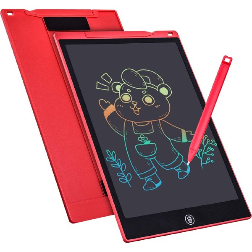 Teknomila 12" Büyük Boy Dijital Kalemli Renkli Yazı Çizim Yazı Tahtası Grafik Tablet - Kırmızı Eğitici Oyuncak Fiyatı