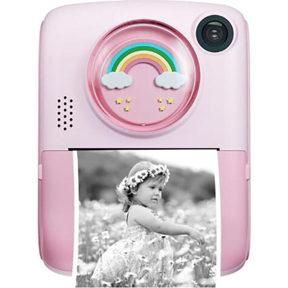 Teknomila Anında Baskı Fotoğraf Çıkaran 1080P Çocuk Fotoğraf Makinesi Hd Video Çift Kamera - Pembe Dijital Fotoğraf Makineleri Fiyatı
