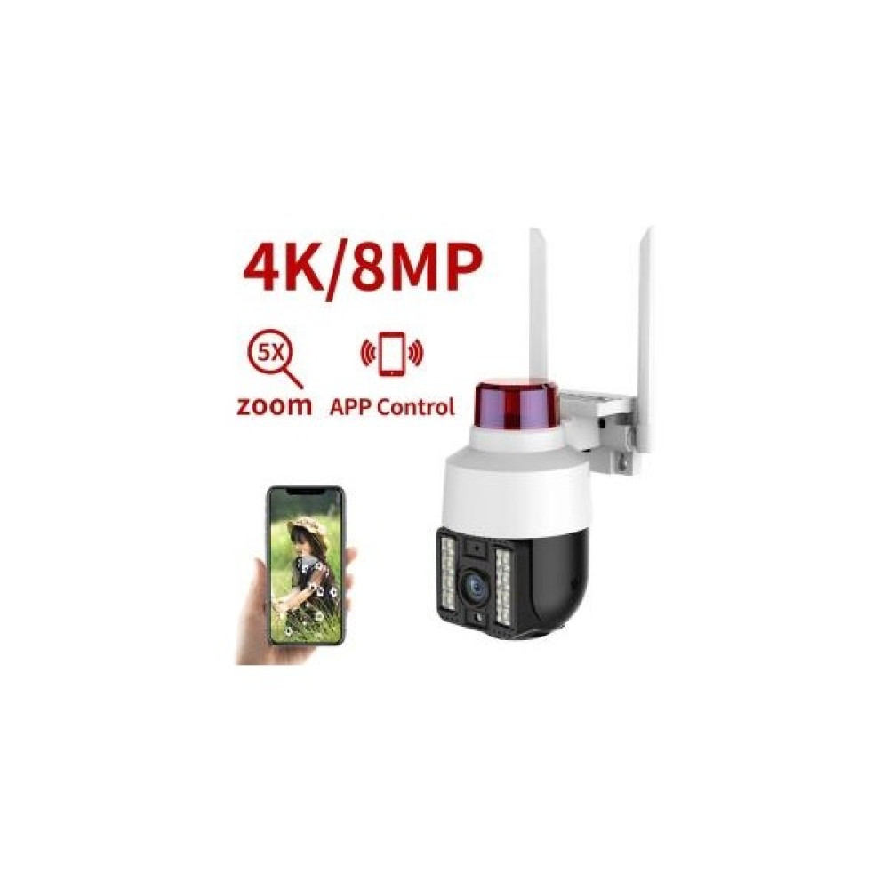 Teknomila Çakarlı 8mp 4K Speed Dome Kablosuz Dış Mekan Kamera Güvenlik Kameraları Fiyatı