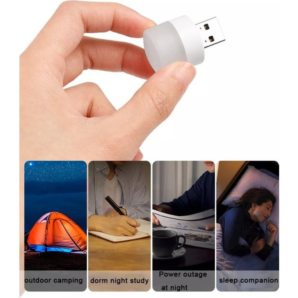 Teknomila LED Gece Işık Mini USB LED Işık Dasıton Fiş USB LED - Beyaz Gece Lambası Fiyatı