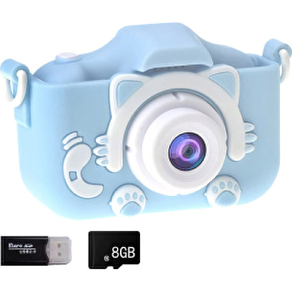 Teknomila Mini 1080P Hd 8 GB Kamera Çocuklar Için Dijital Fotoğraf Makinesi - Mavi Dijital Fotoğraf Makineleri Fiyatı