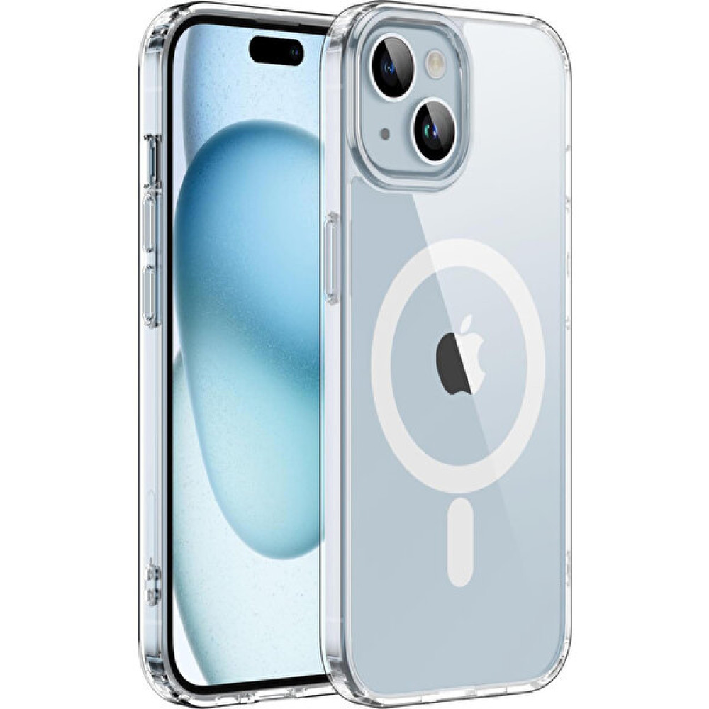 Teknomoda Apple iPhone 15 Plus Kılıf Magsafe Kablosuz Şarj Uyumlu Şeffaf Kapak Cep Telefonu Kılıfı Fiyatı