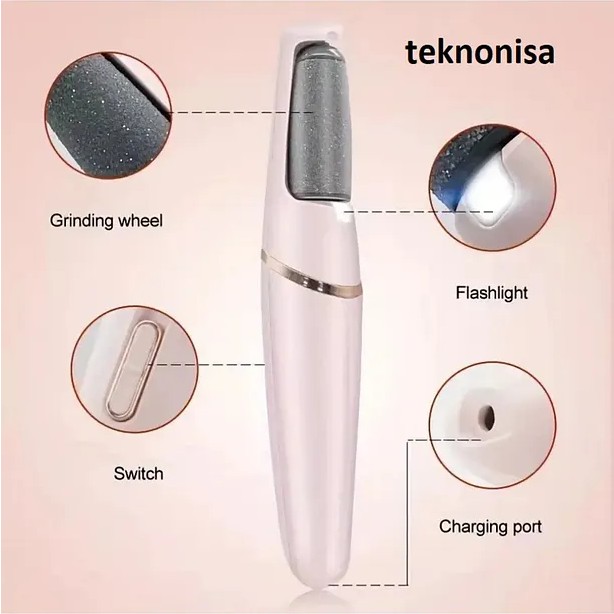 Teknonisa USB Şarj Edilebilir Elektrikli Ayak Pedikür Aleti - Pembe Manikür & Pedikür Seti Fiyatı
