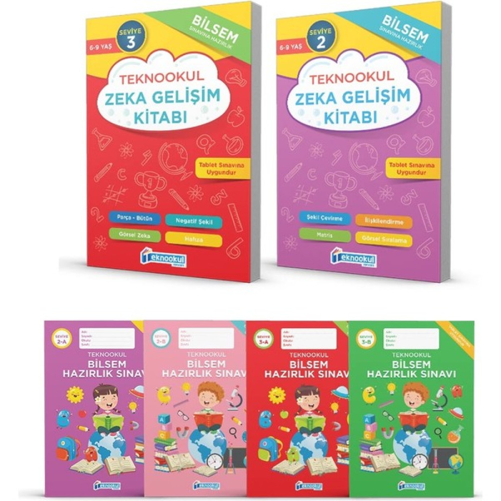 Teknookul 1. Sınıf Bilsem Hazırlık Seti Seviye 2 - Seviye 3 Tüm Dersler Fiyatı