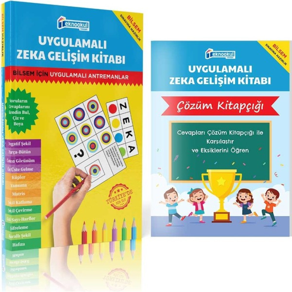 Teknookul 2. Sınıf Bilsem Sınavı Hazırlık Uygulamalı Zeka Gelişim Kitabı Eğitim Setleri Fiyatı