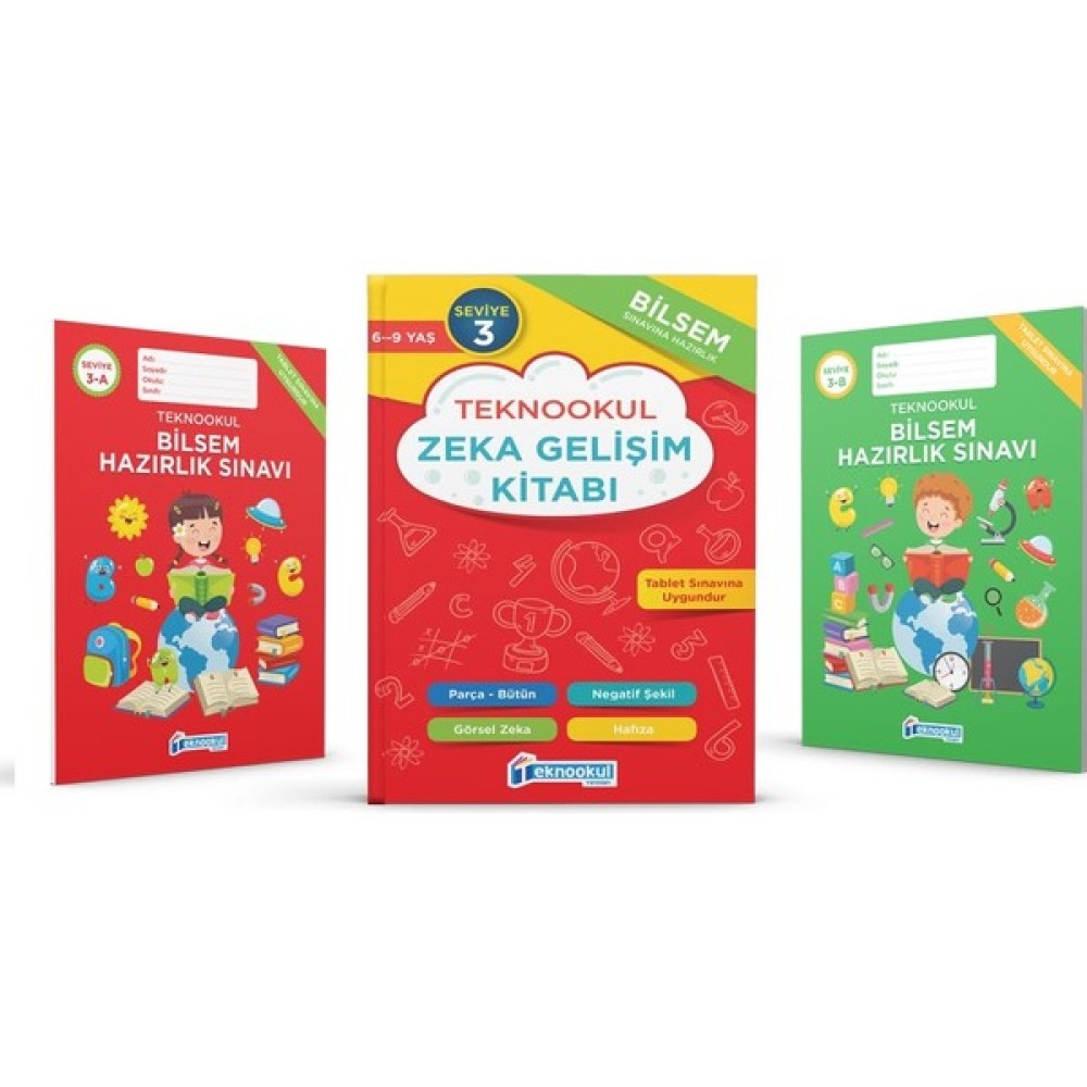 Teknookul 4. Sınıf Bilsem Sınavı Hazırlık Seti Seviye 3 Kitabı Zeka Geliştirici Kitaplar Fiyatı