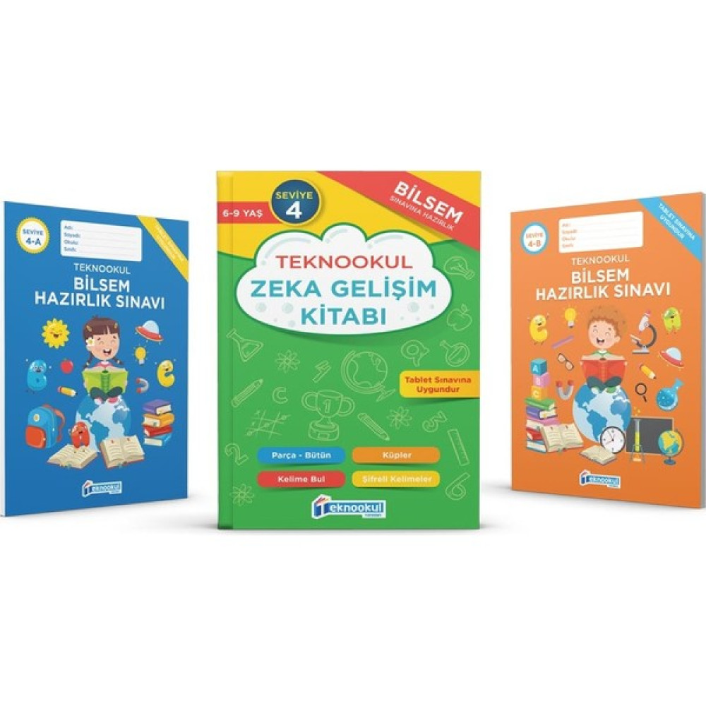 Teknookul 4. Sınıf Bilsem Sınavı Hazırlık Seti Seviye 4 Eğitim Setleri Fiyatı