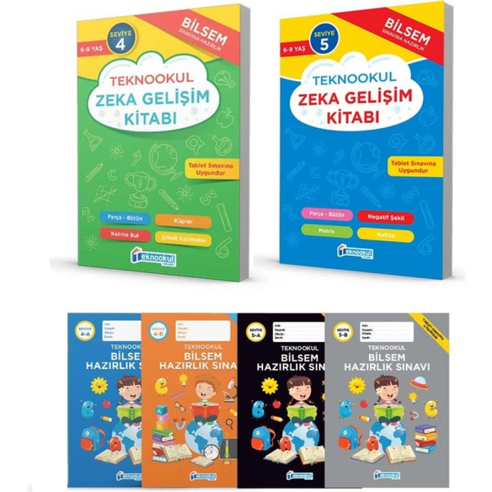 Teknookul 4. Sınıf Bilsem Sınavı Hazırlık Seti Seviye 4-5 Tüm Dersler Fiyatı