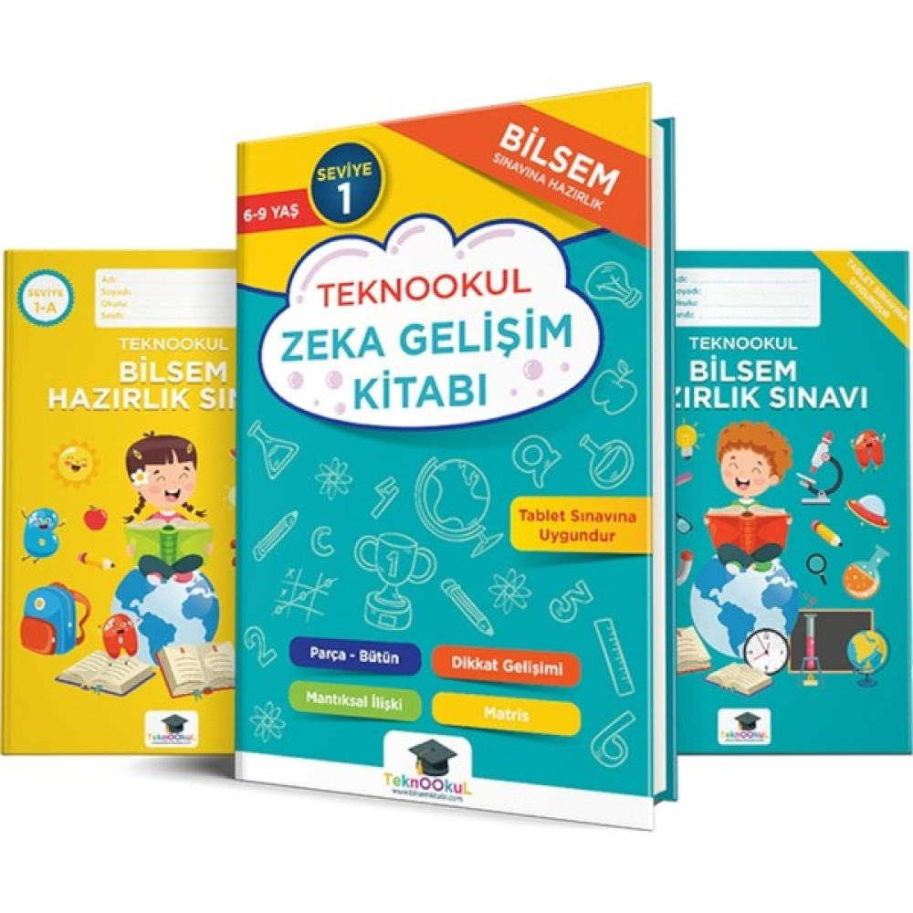 Teknookul Bilsem Hazırlık Seviye 1 Seti Zihinsel Gelişim Kitapları Fiyatı