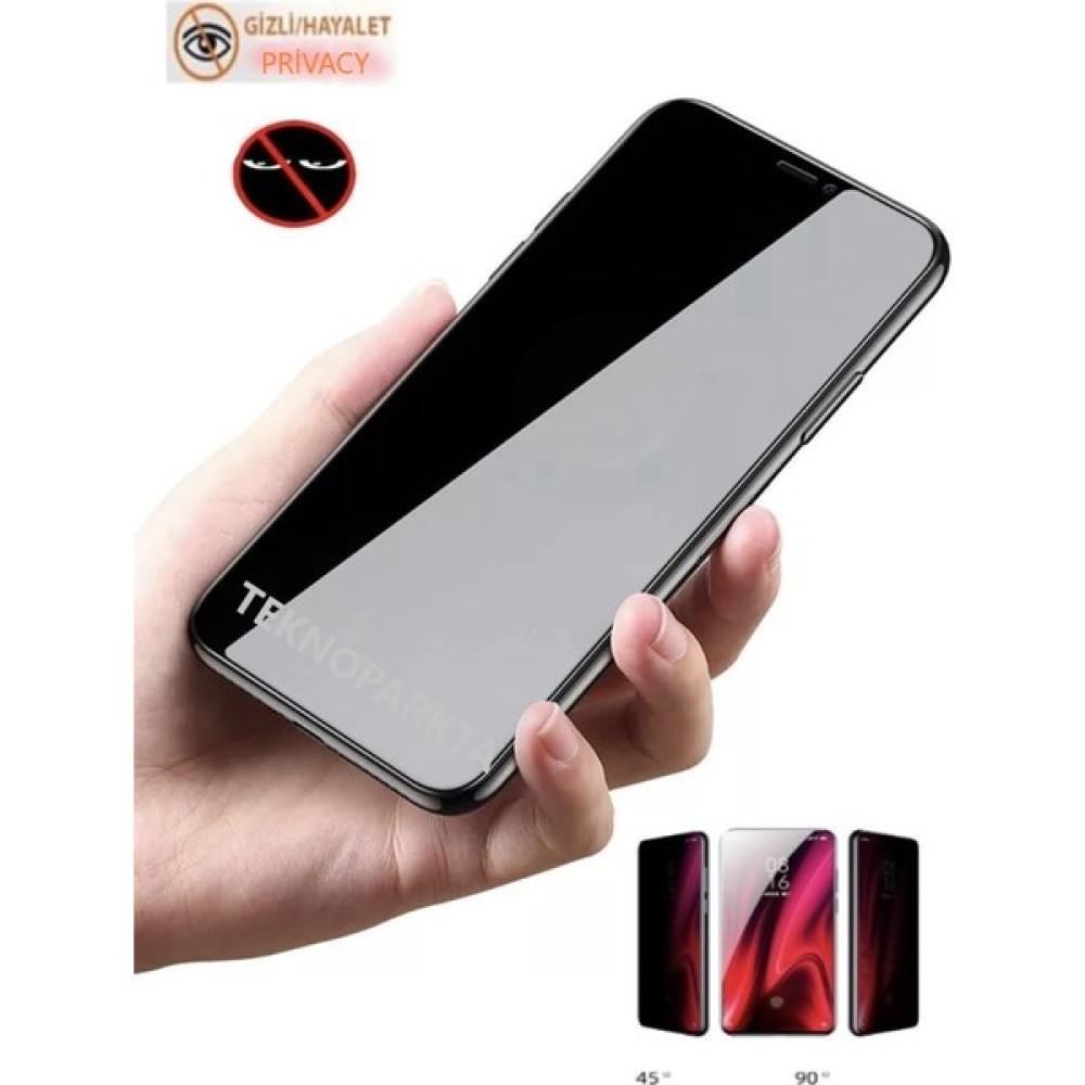 Teknoparkta Xiaomi Redmi Note 12S Hayalet Ekran Koruyucu Privacy Tam Kaplayan Kırılmaz Cam Cep Telefonu Ekran Koruyucusu Fiyatı