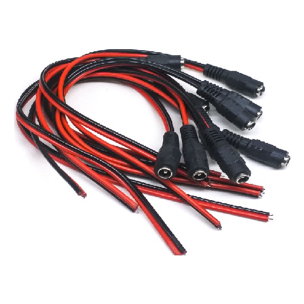 Teknosanay Güvenlik Kamerası 12V Dc Dişi Power Jack Dc Jak Kablo Bağlantı Kablosu 50 Adet Powerjack - 25 cm Güvenlik Kameraları Fiyatı